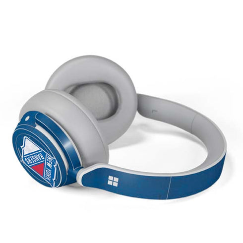 NHL New York Rangers Distressed Surface Headphones Skin